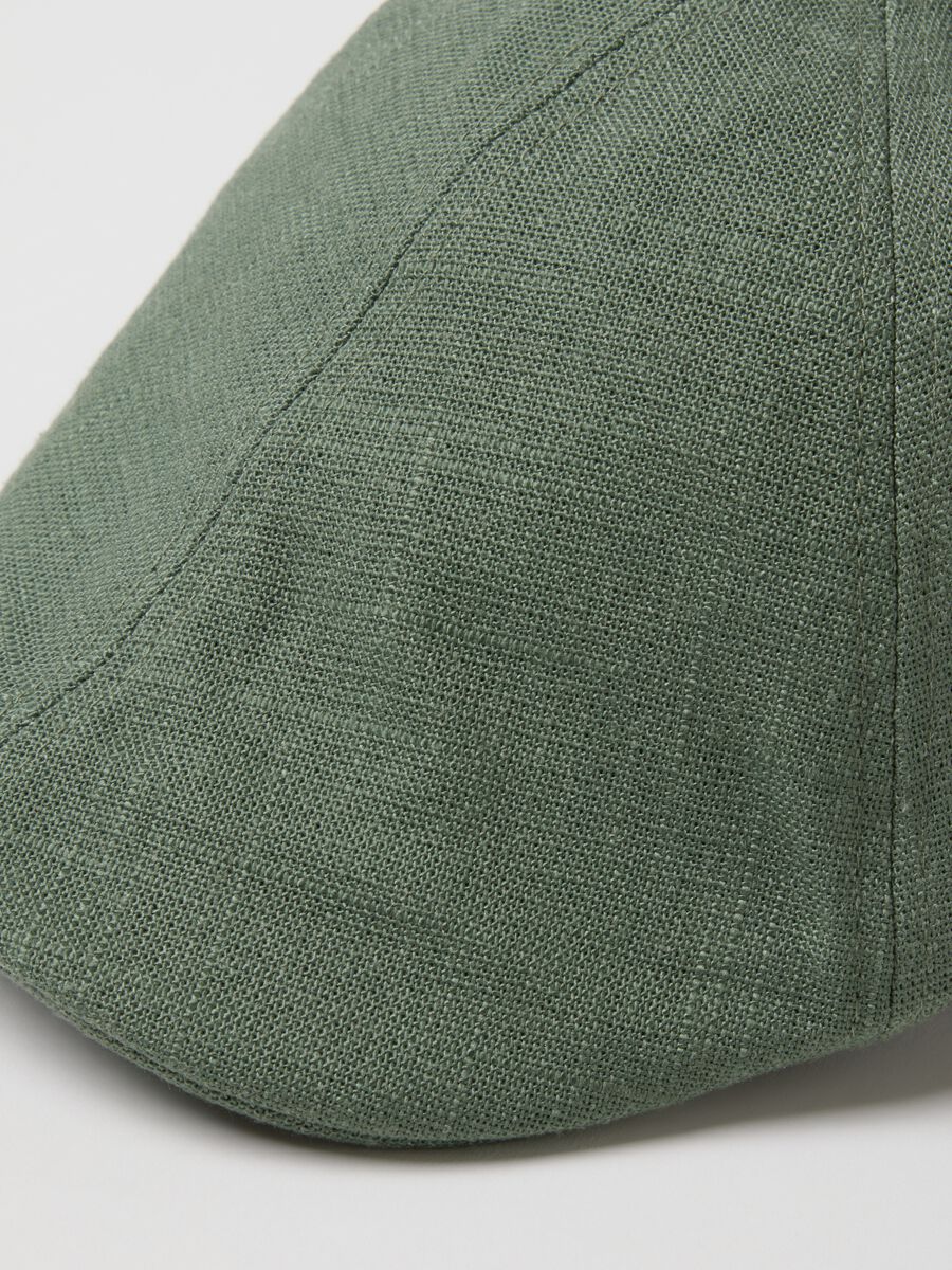 Green cap in blended Lyocell, viscose and linen_2