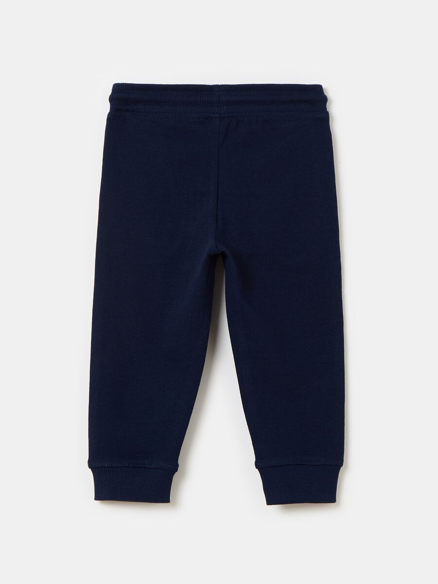 Fleece joggers with drawstring_1