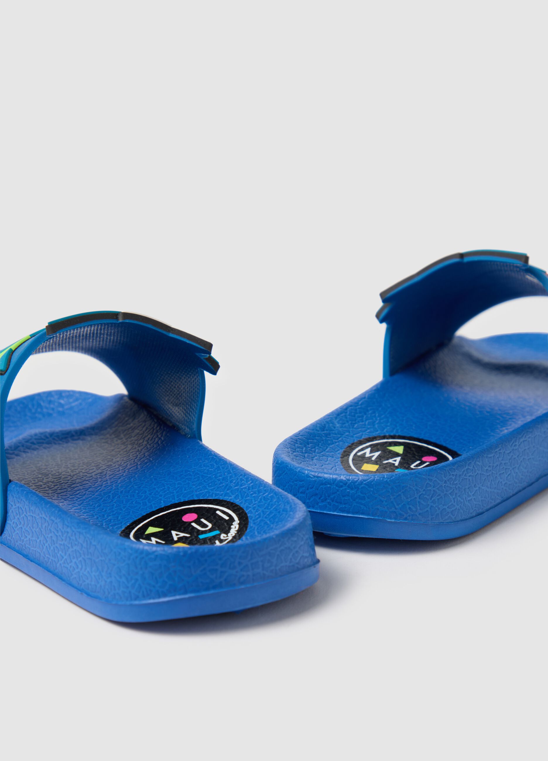 Ciabatte da bambino in EVA blu con motivi Maui