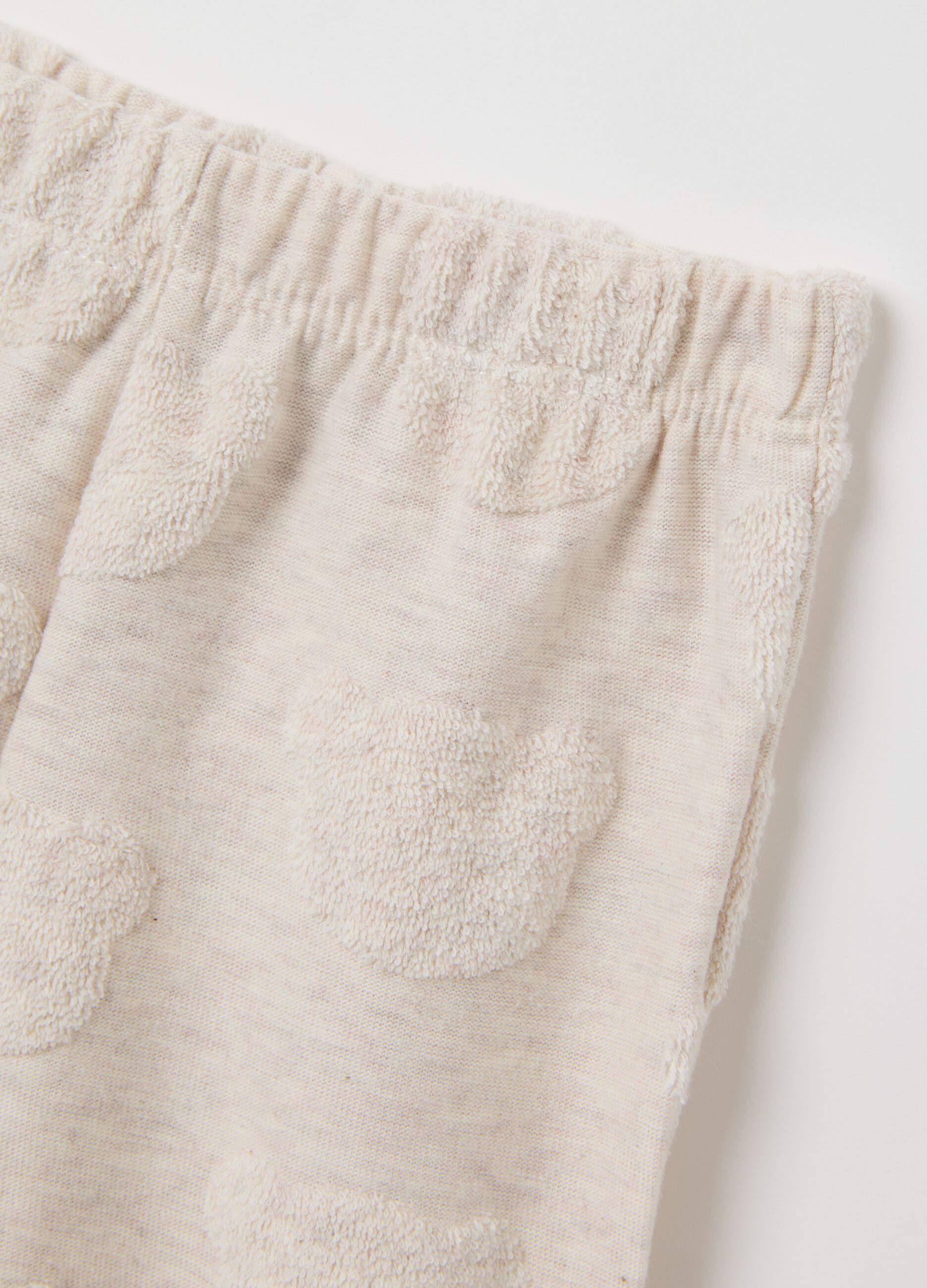 White pure cotton top and trousers set for baby girls