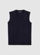 Merino Wool Blue Vest_4