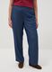 Pure Lyocell Blue Jogger Trousers with Regular Fit_1