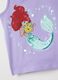 Girls' purple regular fit stretch cotton top with Disney print_2