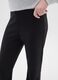Girls' black flare leggings in stretch blend_2