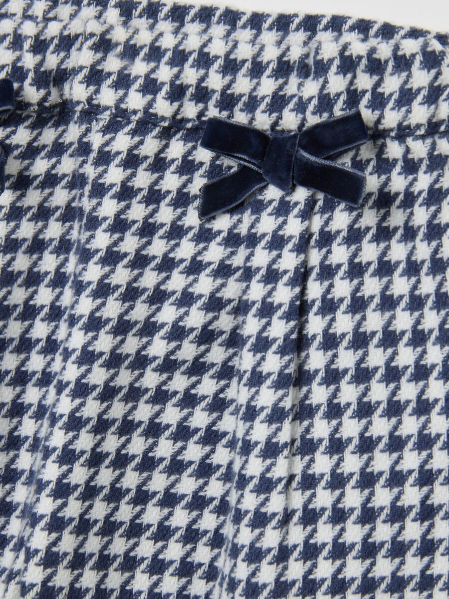 Pantaloni a quadri multicolor da bimba in puro cotone regular fit_2