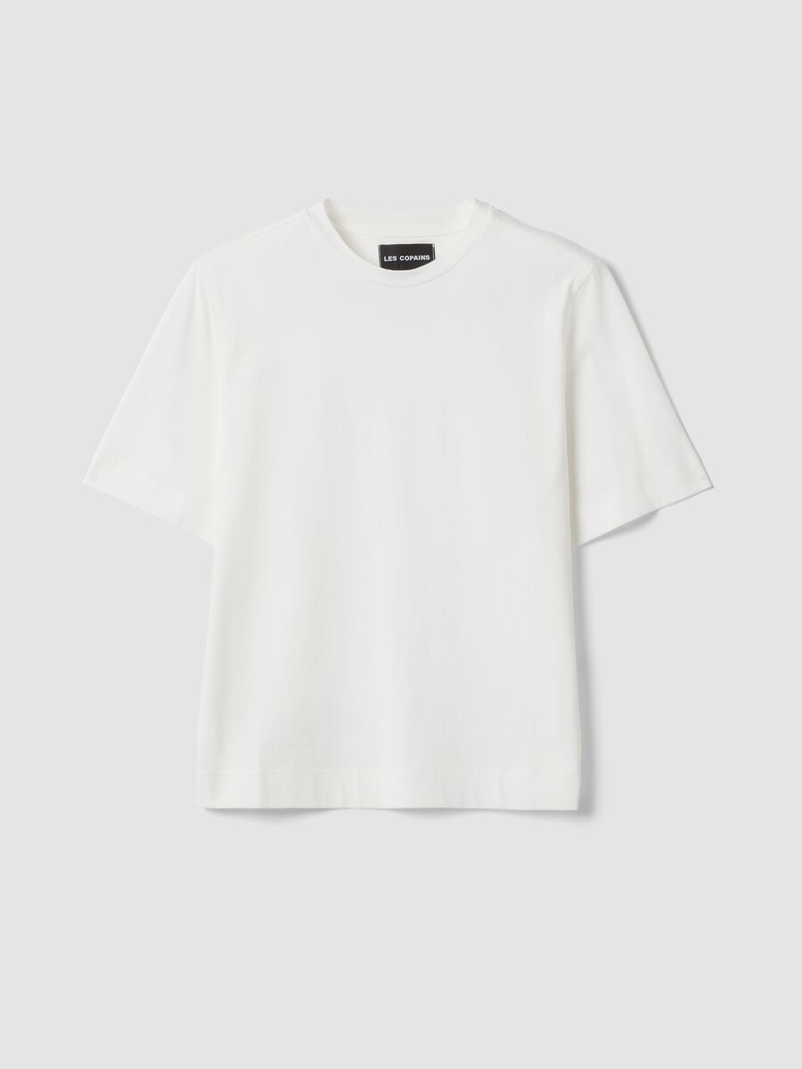 White pure cotton T-shirt_0