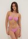 Top bikini a fascia rosa in tessuto elasticizzato_1