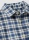 Camicia blu a quadri in puro cotone regular fit_2