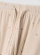 Beige stretch-fabric pyjama trousers_1