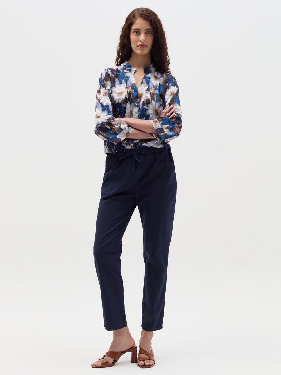 Blouse with floral print_1