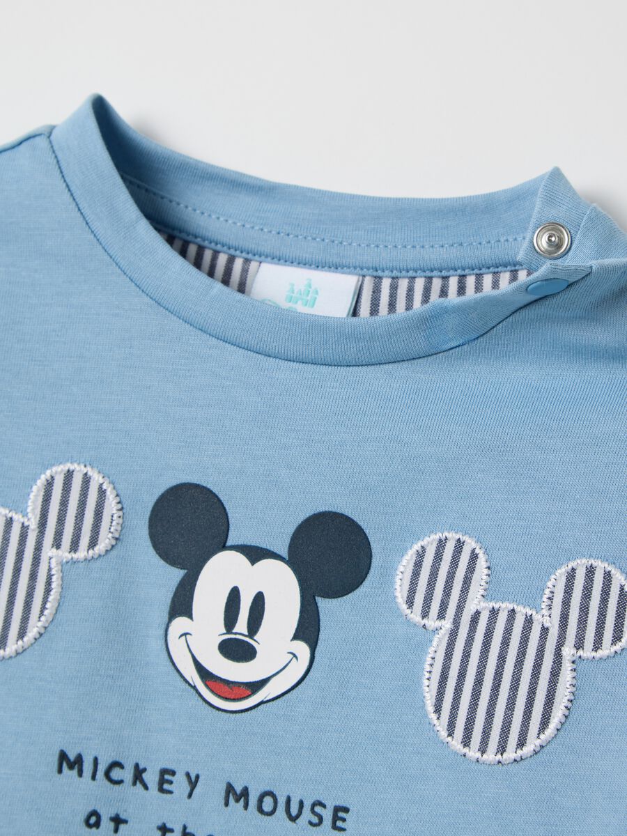 Blue T-shirt with Mickey Mouse in cotton_2