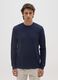 Boys' long-sleeved shirt in pure blue cotton_1