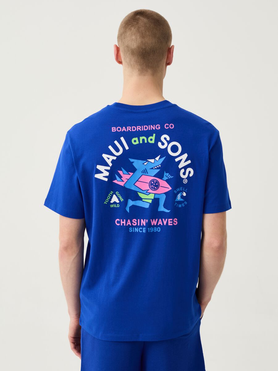 T-shirt with surf shark print_2