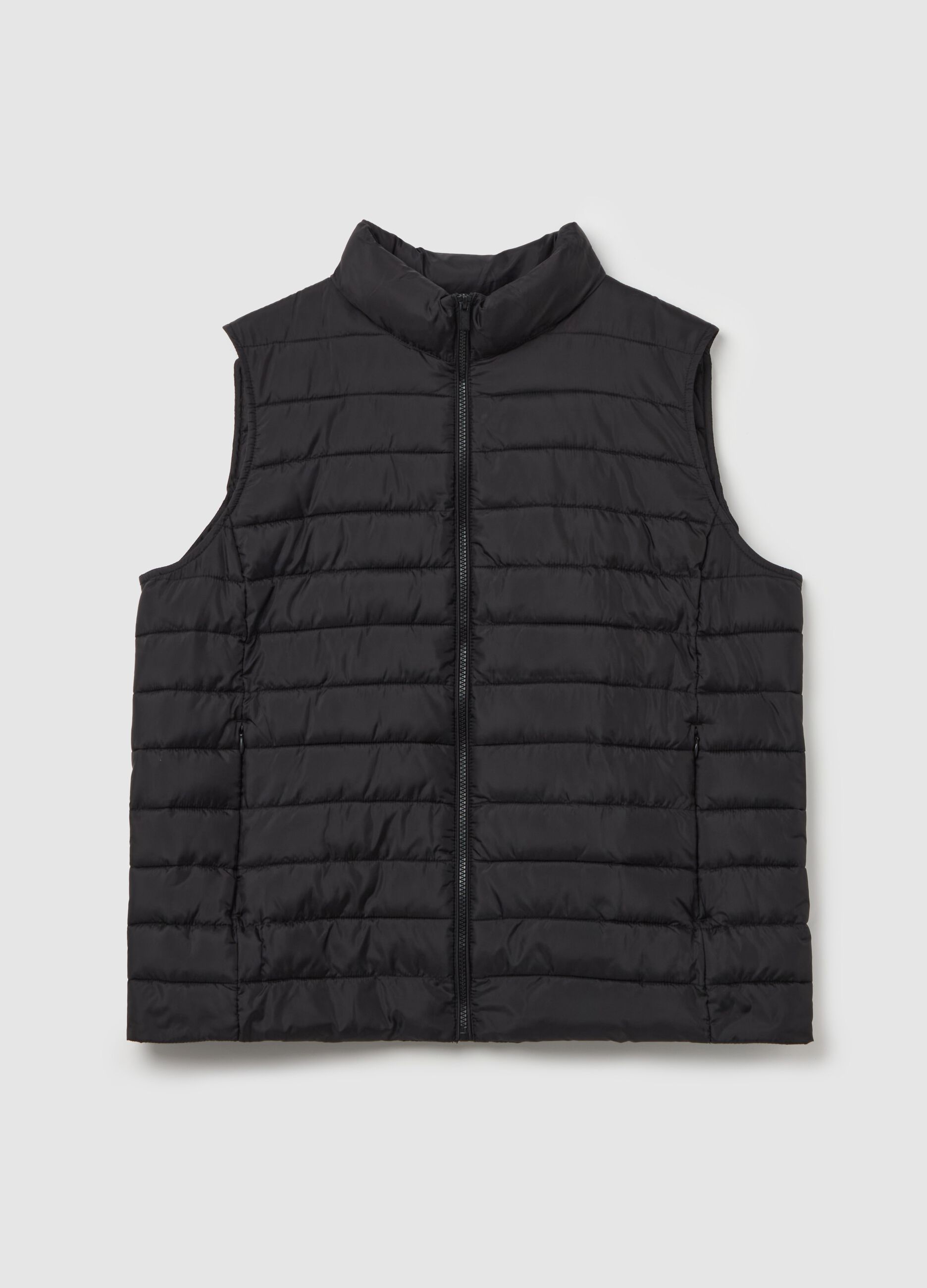 Gilet full-zip ultralight a collo alto Curvy