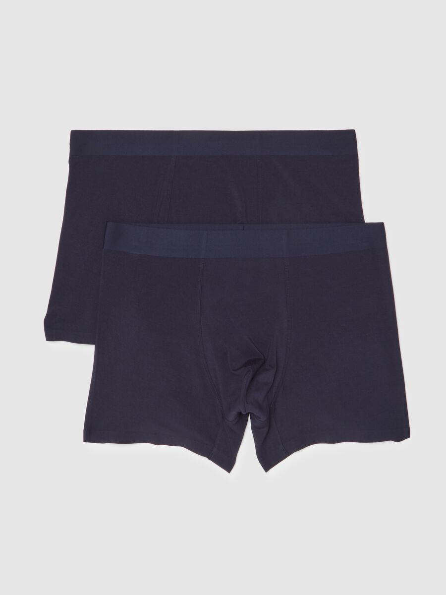 Bipack di boxer blu in modal elasticizzato_4