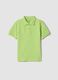 Kids&rsquo; green short-sleeve polo in pure organic cotton_0