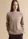 Beige pure cashmere oversized jumper_0