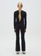Girls' Black Flare Stretch Cotton Trousers_1