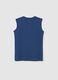 Children's pure cotton blue tank top regular fit_1