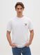 White pure cotton T-shirt with One Piece logo_0