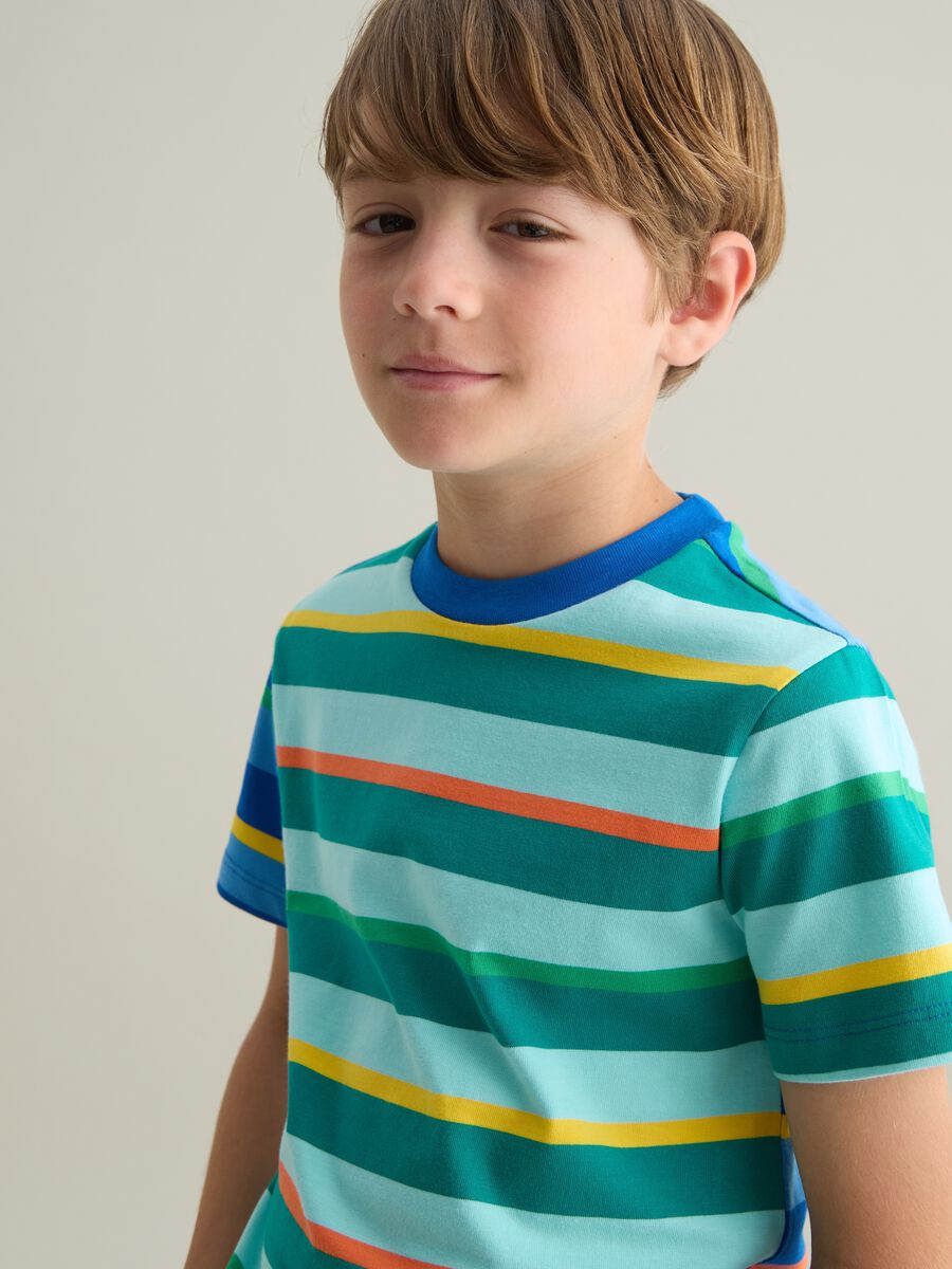 Children's T-shirt in pure multicolour cotton regular fit_1