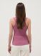 Tank top rosa in cotone elasticizzato fitted_3