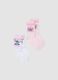 2-pack of pink organic cotton socks with character_0