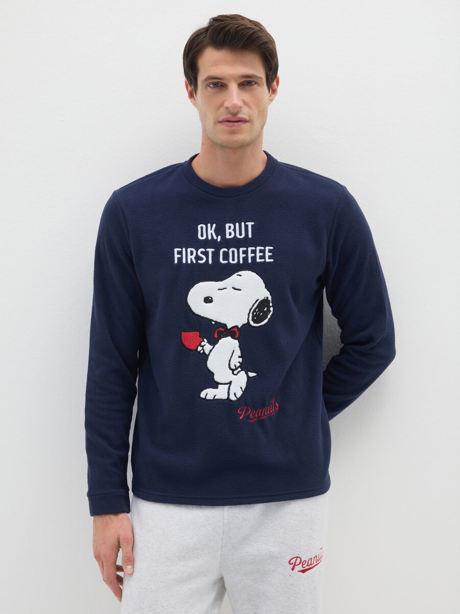 Blue and Grey Pyjamas with Snoopy Print_1