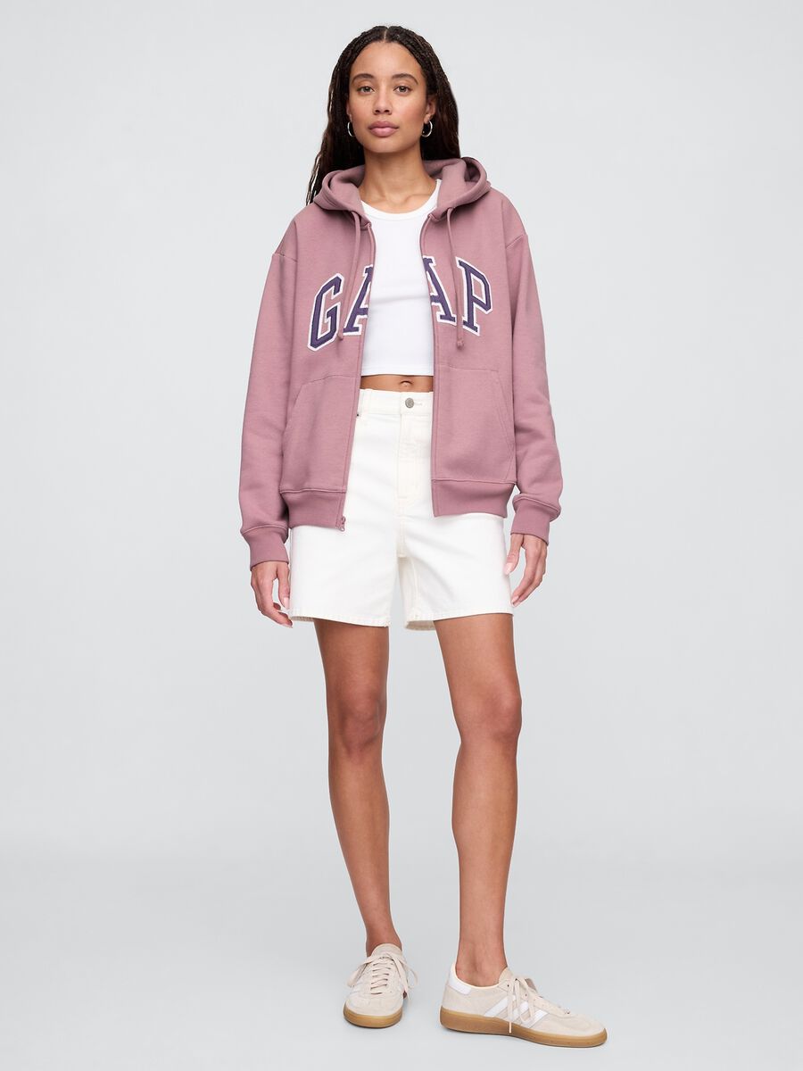 Pink Hoodie with Zip_1