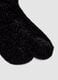 Black stretch boucl&eacute;-effect socks_1