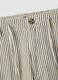 Multicolor striped linen-cotton blend chino trousers, straight fit_5