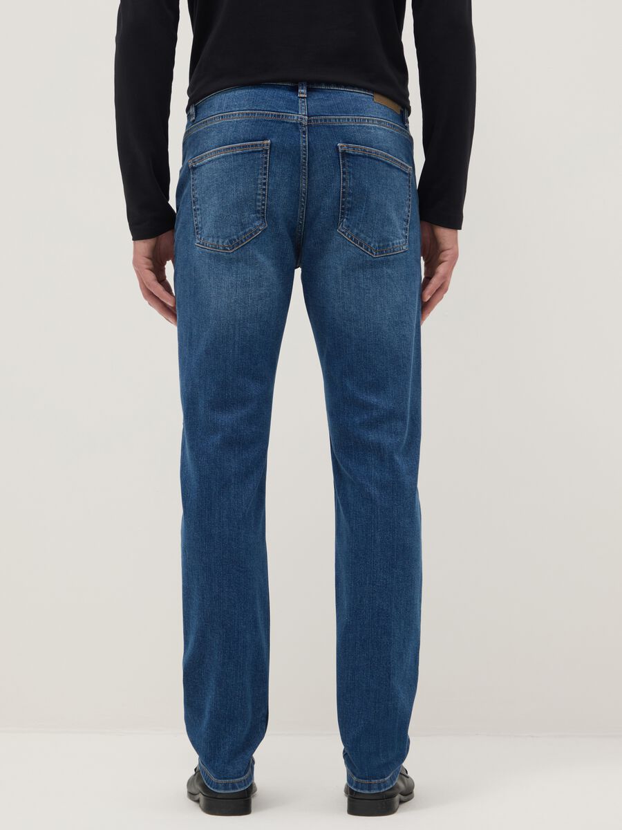 Jeans in denim blu slim fit_3