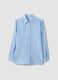 Light blue viscose-blend regular-fit shirt with crinkled texture_4