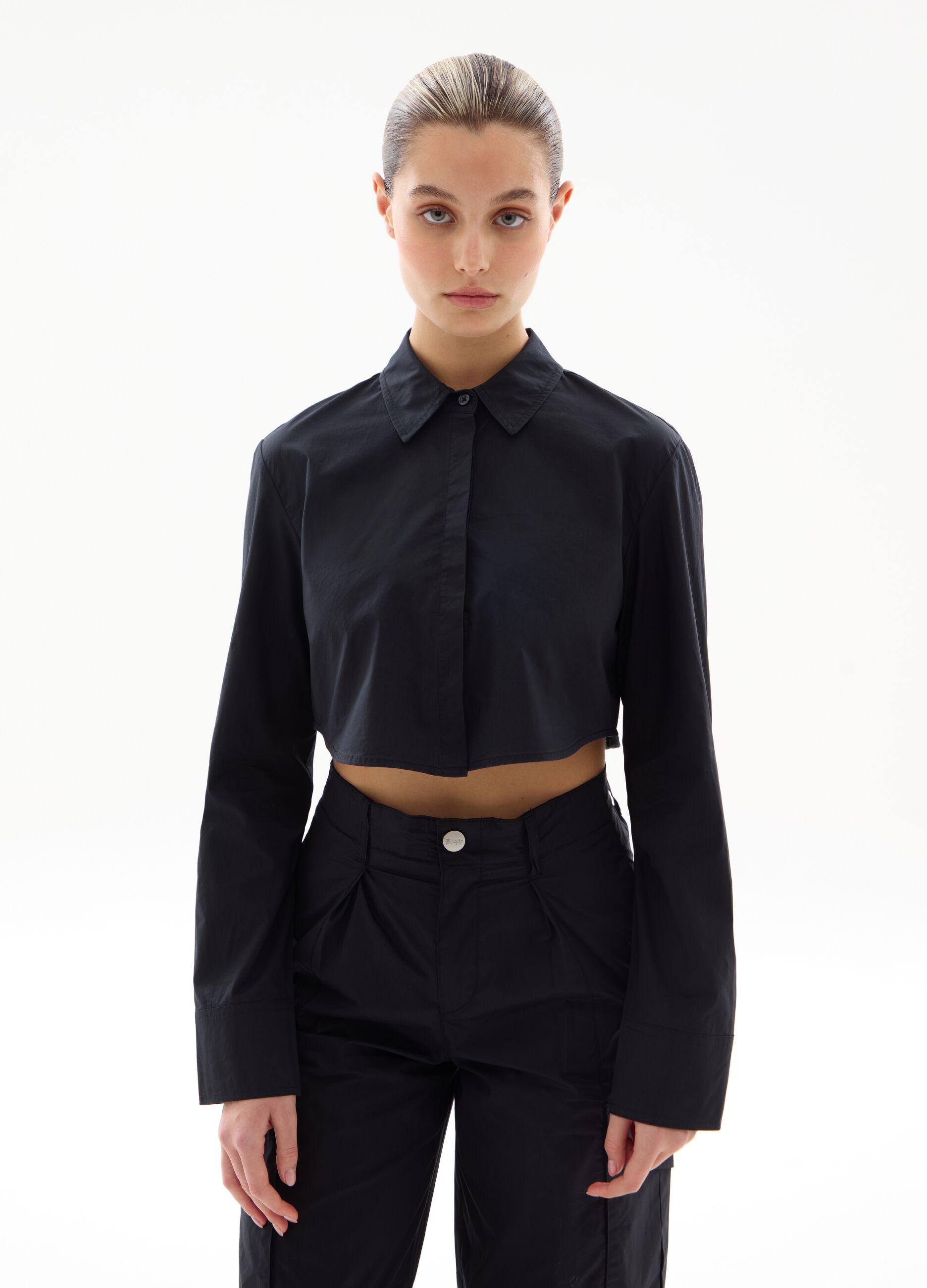 Crop Shirt Black