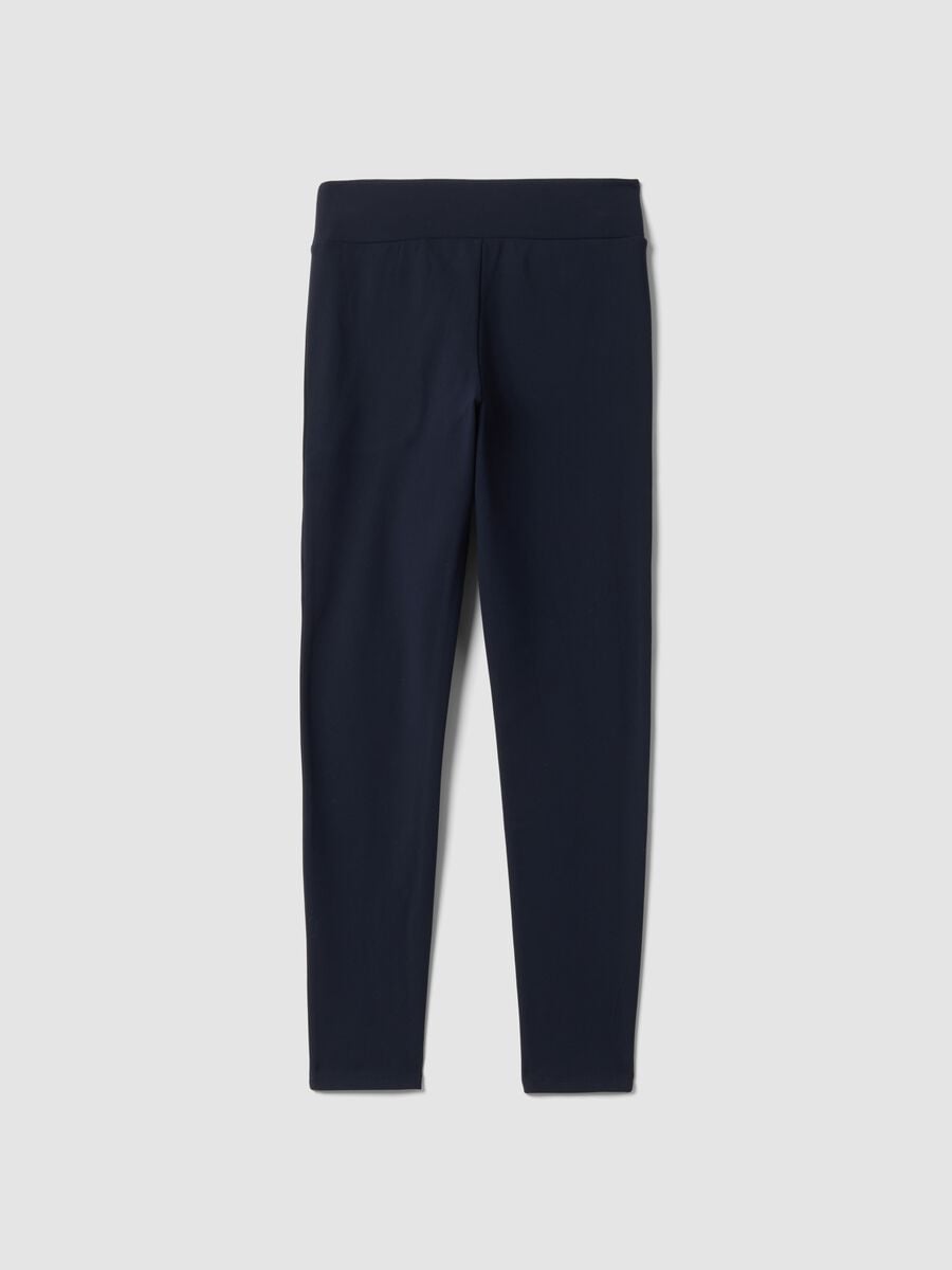 Leggings blu in tessuto elasticizzato ALTAVIA STUDIO_7