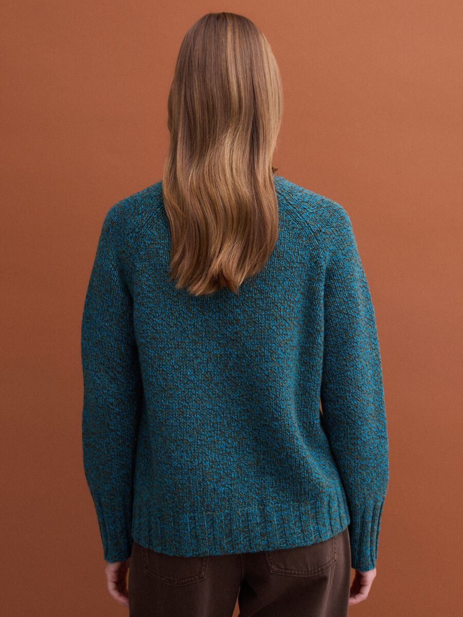 Green wool-blend crew-neck jumper_3