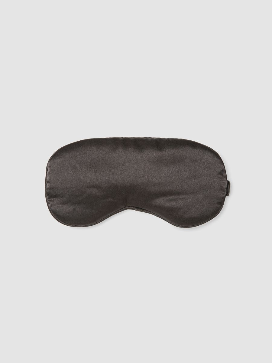SINCERELY HAIR Black satin sleep mask_2