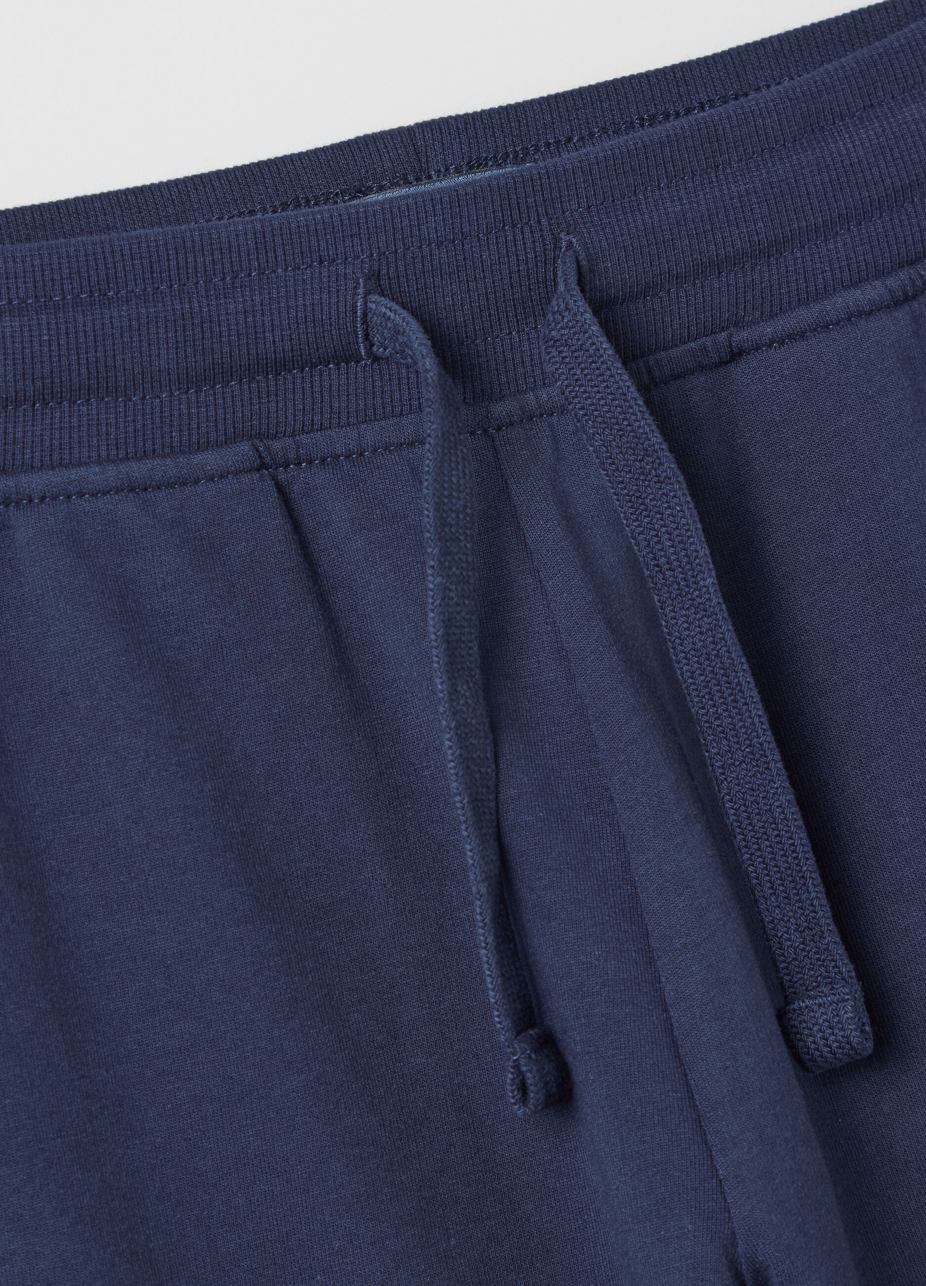 Blue shorts in pure cotton for boys