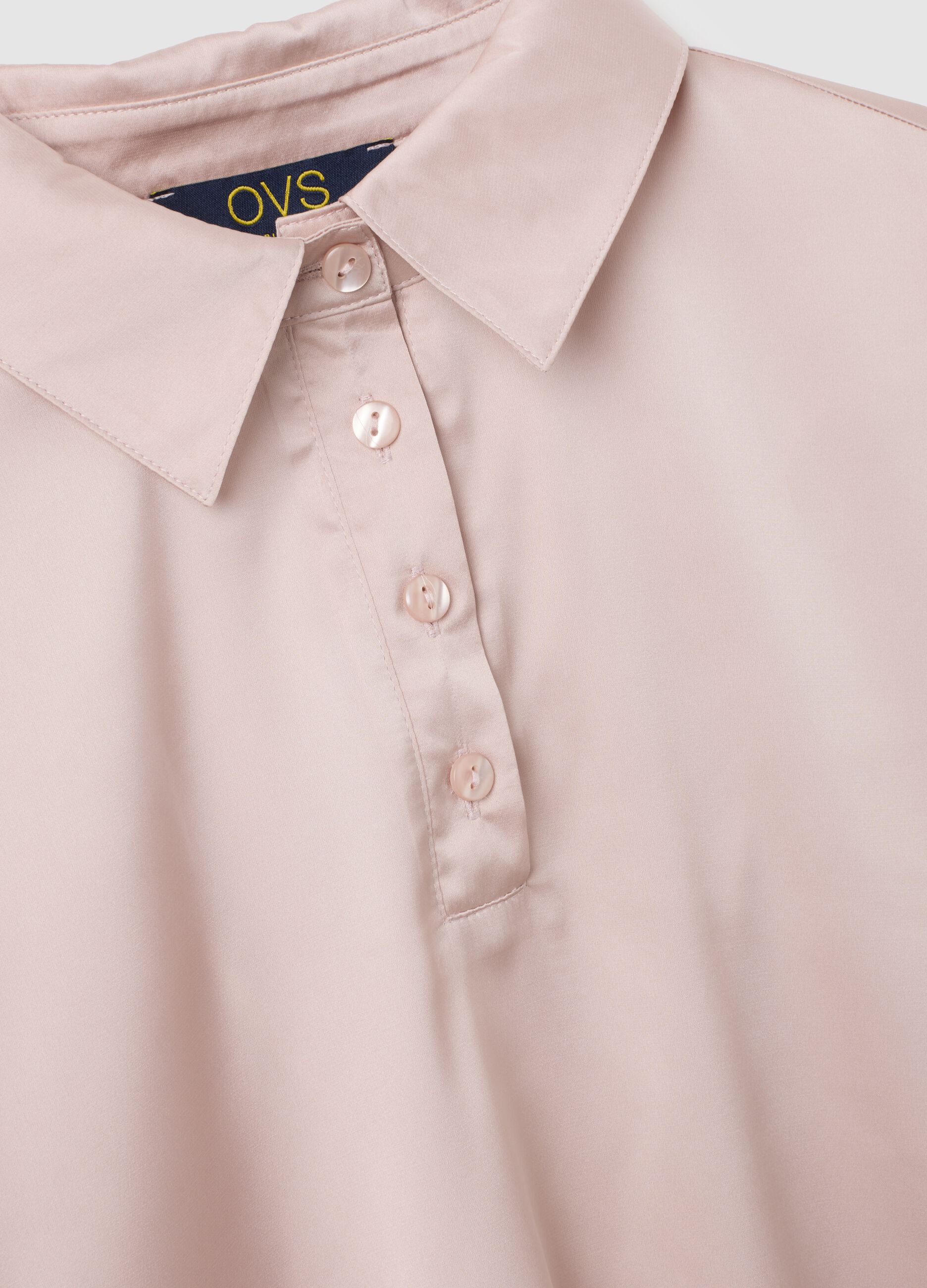 Pink Stretch Fabric Regular Fit Shirt