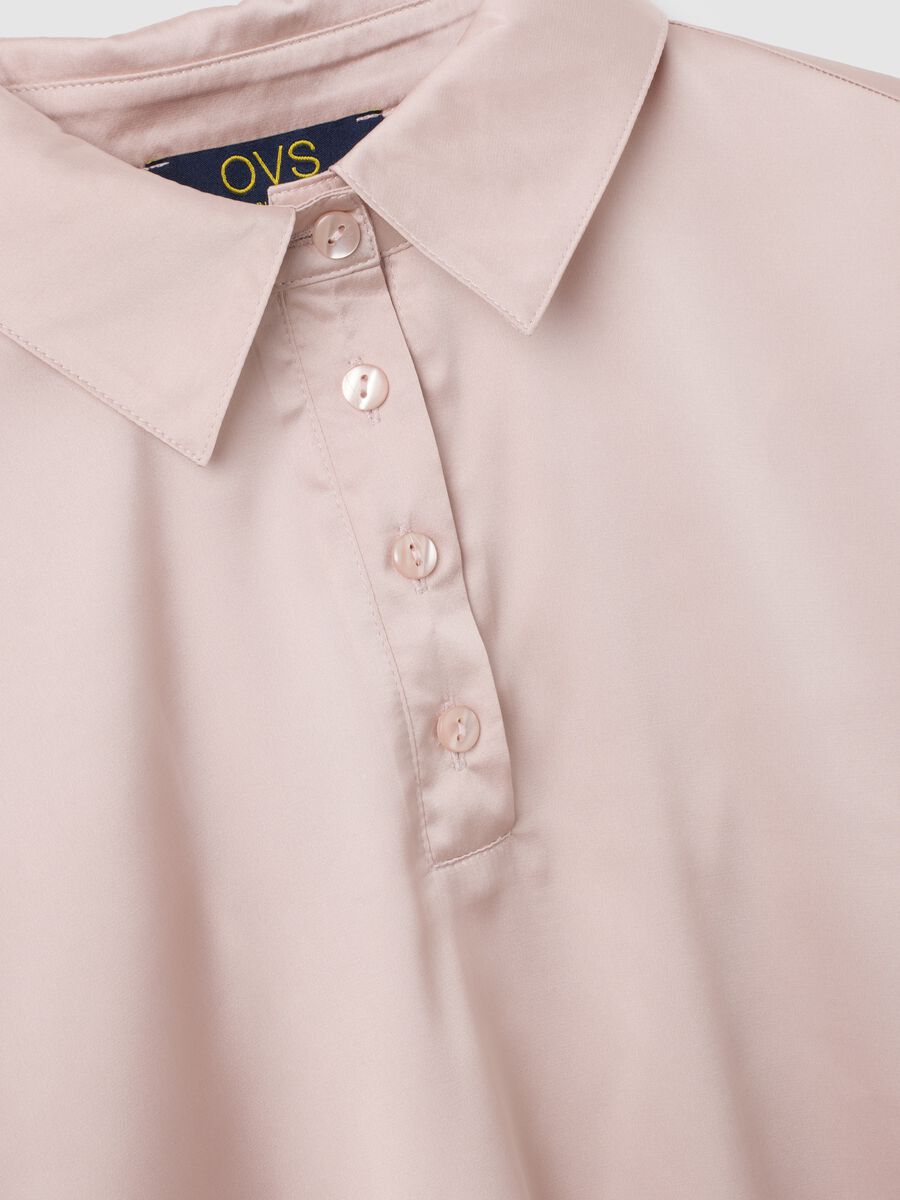 Pink Stretch Fabric Regular Fit Shirt_5