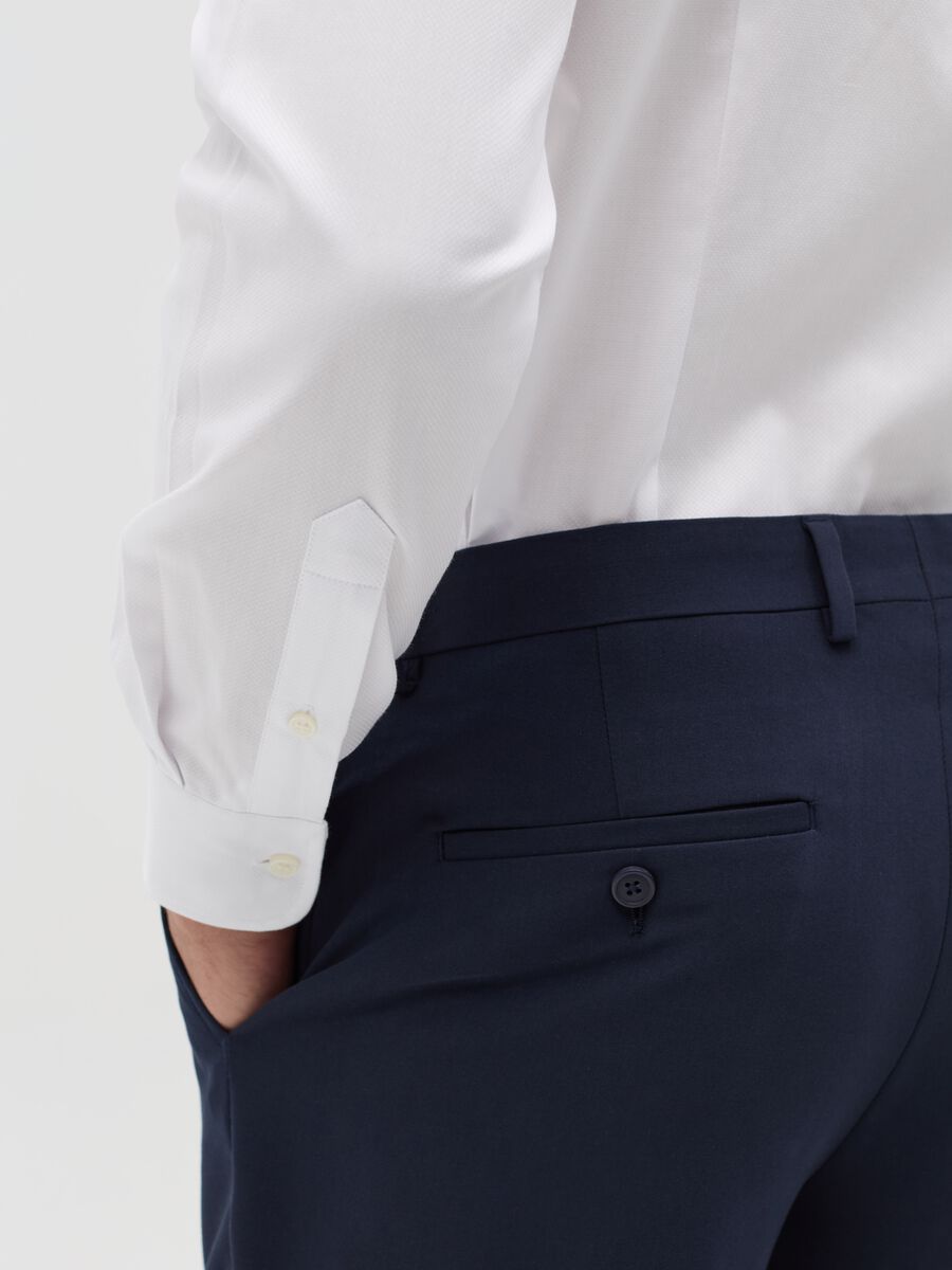 White slim-fit easy-iron shirt_3