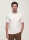 White pure cotton short-sleeve T-shirt, relaxed fit_0