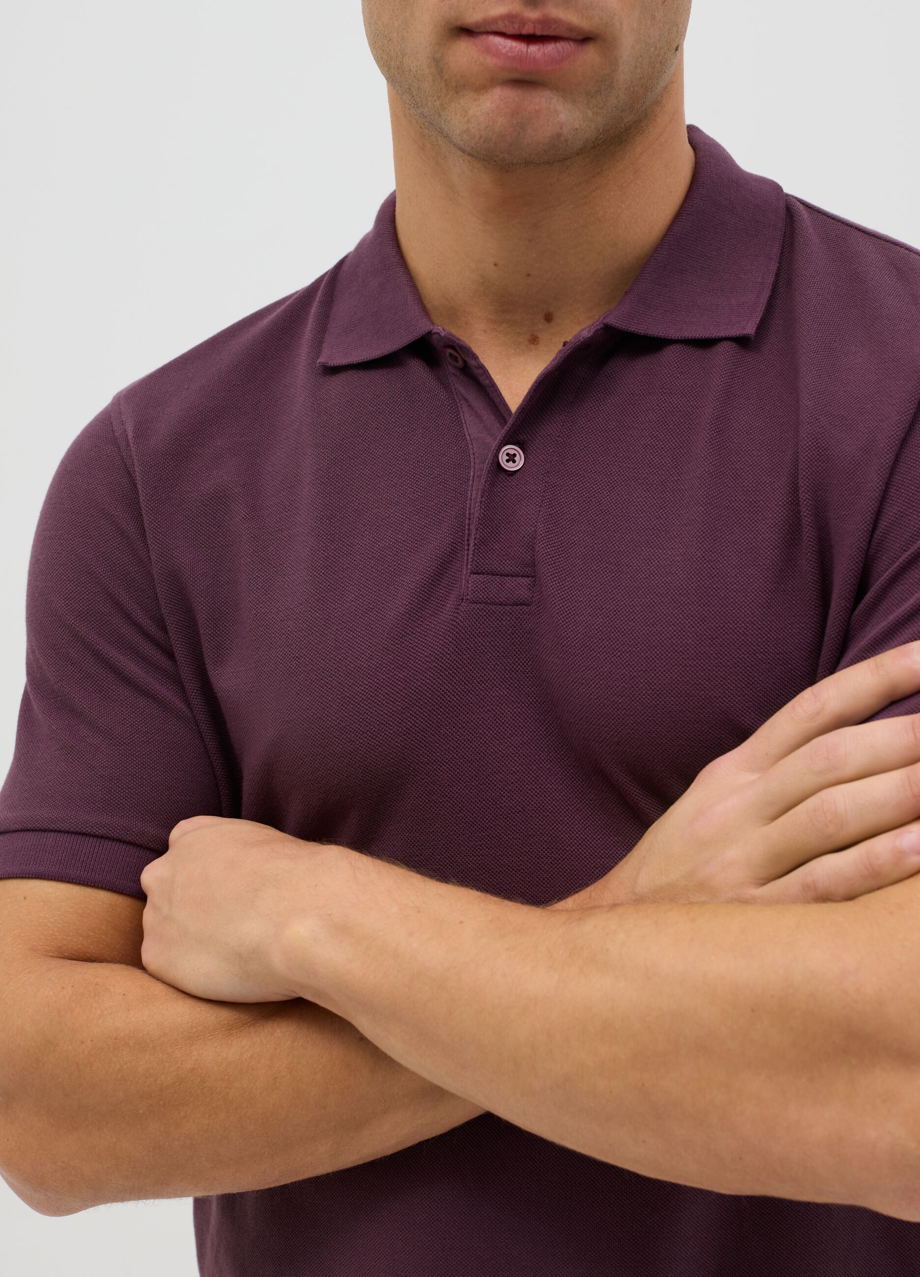 100% cotton piqué polo shirt