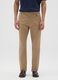 Slim fit beige cotton trousers_1