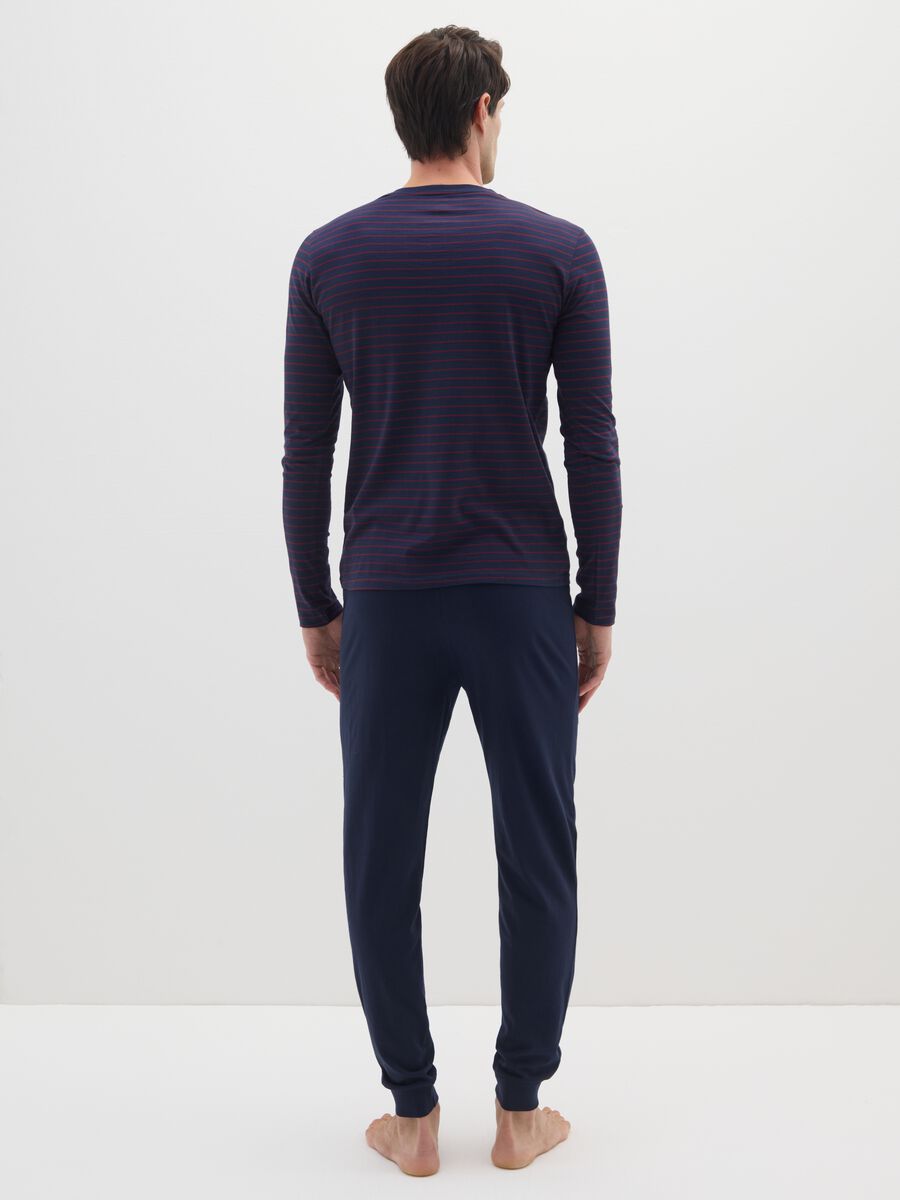 Pigiama in misto cotone blu regular fit_2