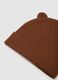 Brown children's hat with ears_1