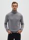 Grey Turtleneck Acrylic Jumper_0