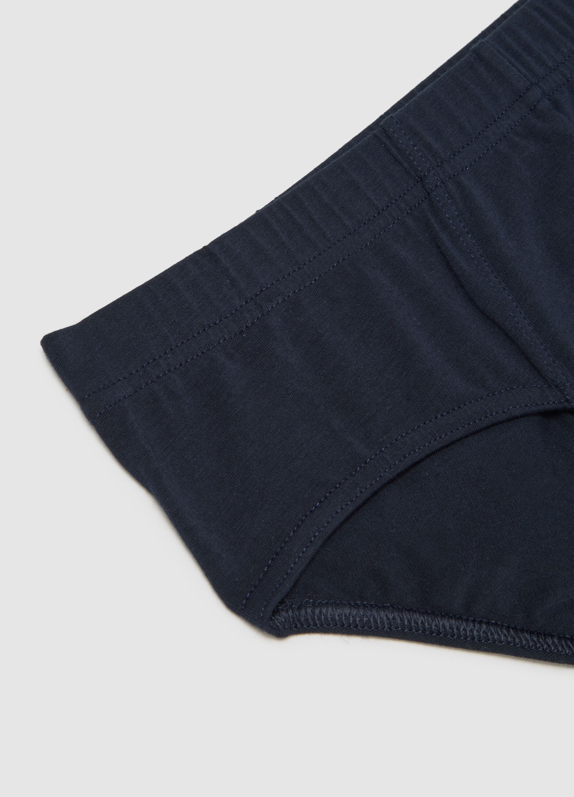 Blue cotton briefs regular fit