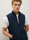 Blue pure cotton waistcoat regular fit_3