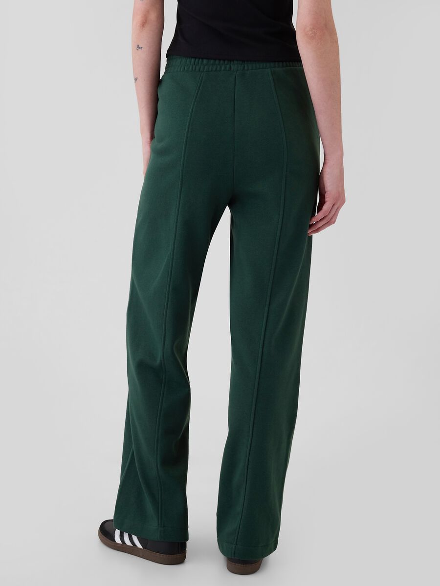 Straight-fit jogger trousers with raised stitching_2